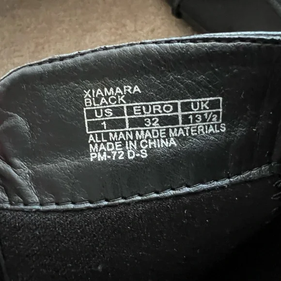 Michael Kors XIAMARA Black Knee Black High Riding Boots Sz 1 (Little Girl) - Picture 8 of 10